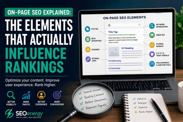 On-Page SEO Explained: The Elements That Actually Influence Rankings